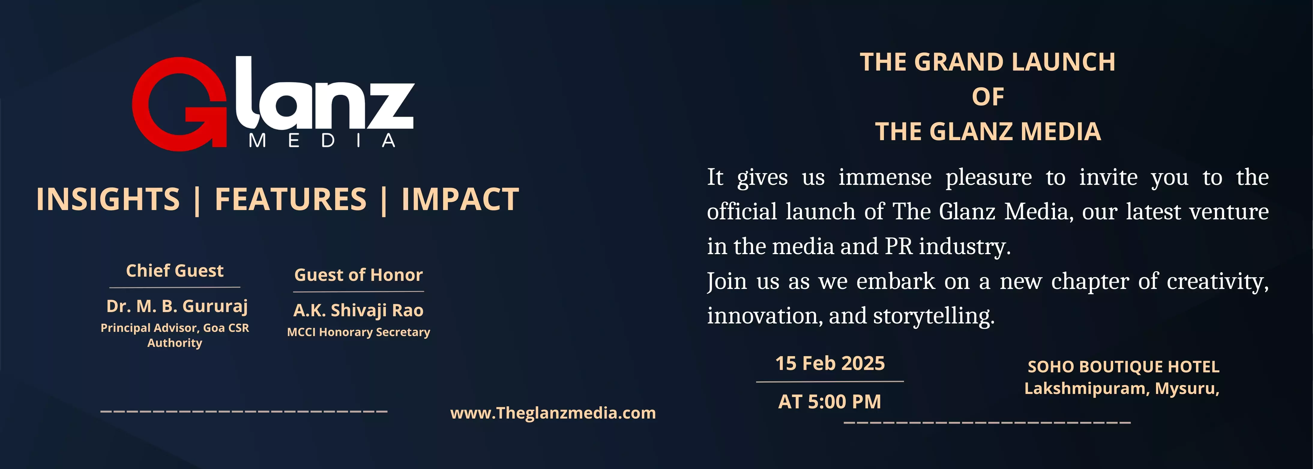 The Grand Launch of The Glanz Media